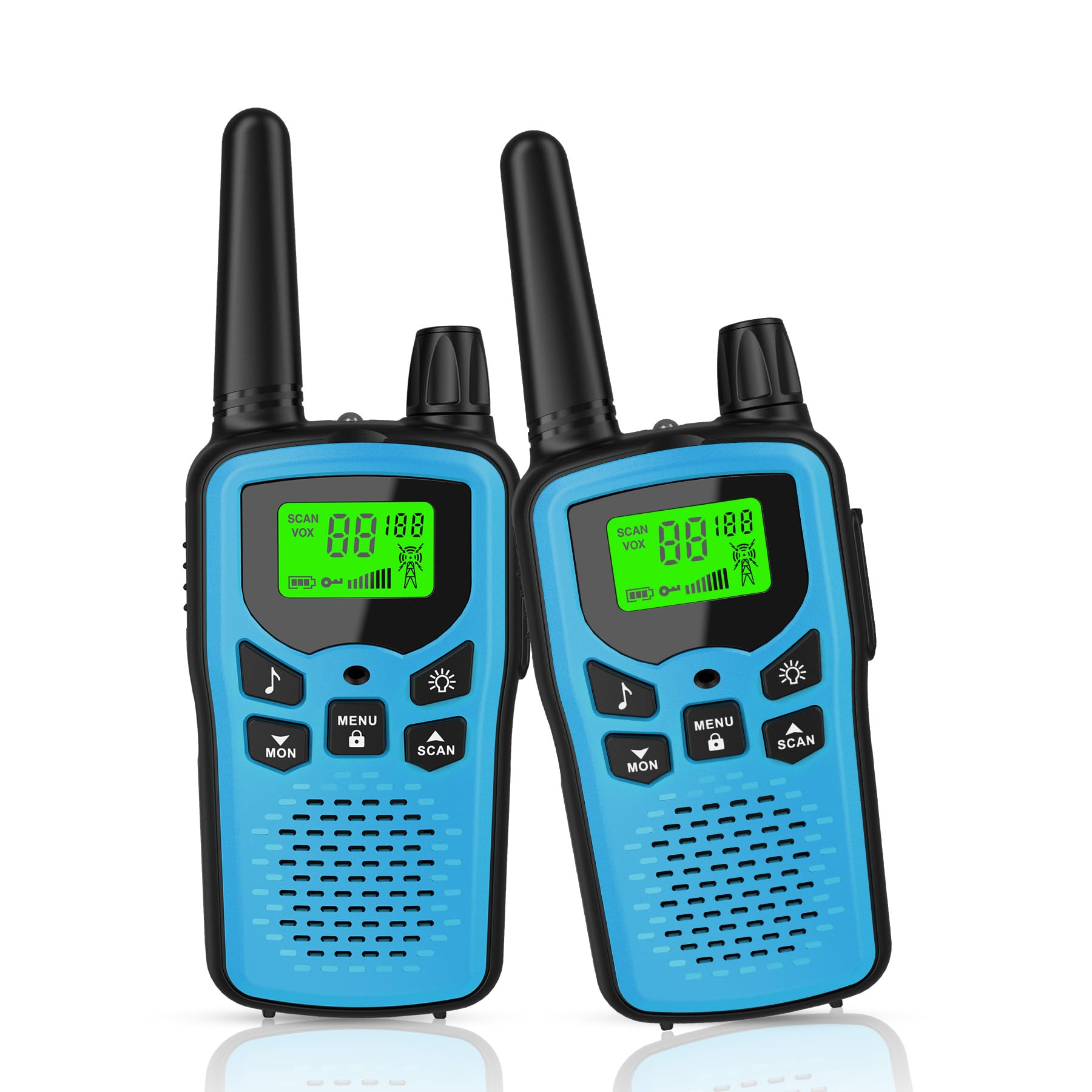 Walkie Talkies,Erelis Long Rang Walkie Talkies With 22 Frs Channels,Walkie Talkies For Adults With Lamp,Vox,Lcd Display For Outd
